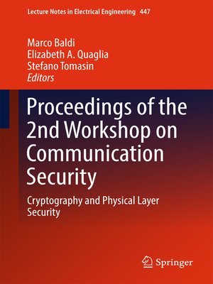 cover image of Proceedings of the 2nd Workshop on Communication Security